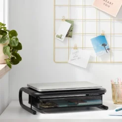 Brightroom 26 Mesh Monitor Stand With Drawer Black - Brightroom™