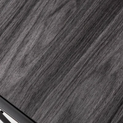 4 Tier Shoe Rack Black Metal With Black Oak Wood - Brightroom™ 3 4 Tier Shoe Rack Black Metal With Black Oak Wood - Brightroom™ - Image 3