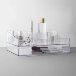 Bathroom Plastic Extra Large Cosmetic Organizer Clear - Brightroom™ -Brightroom GUEST 7699a630 77d0 4c15 991b 3a57e72f815a