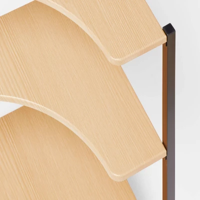 Small Space Wood Storage Cabinet Black Metal - Brightroom™ 2 Small Space Wood Storage Cabinet Black Metal - Brightroom™ - Image 2