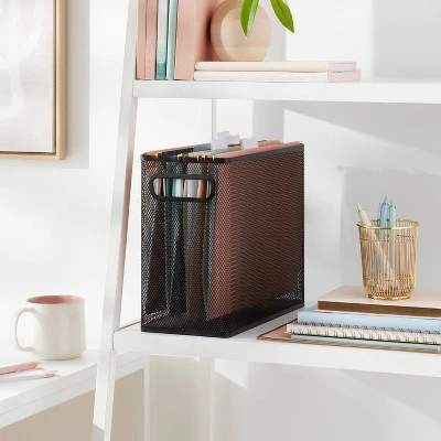 Mesh Hanging File Box Black - Brightroom™ 1 Mesh Hanging File Box Black - Brightroom™
