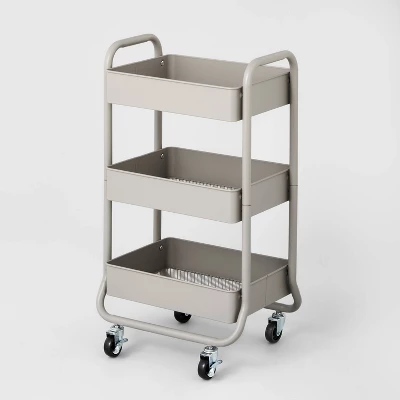 3 Tier Metal Utility Cart - Brightroom™ 4 3 Tier Metal Utility Cart - Brightroom™ - Image 4