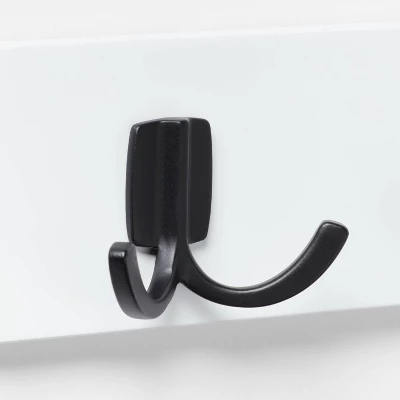 Modern Octopus 3 Hooks Rail Black/White - Brightroom™ 2 Modern Octopus 3 Hooks Rail Black/White - Brightroom™ - Image 2