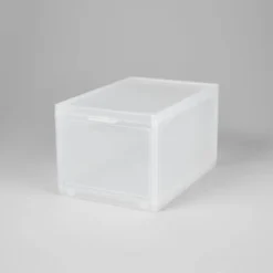 Small Stackable Bins Front Opening Clear Plastic - Brightroom™ -Brightroom GUEST d14984ec d883 4043 91a2 cad190d9ba3c