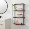 Tall Wall Shelf Black Metal - Brightroom™